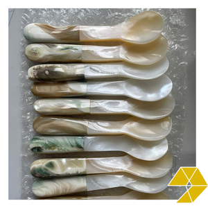 Cuchara de Concha Marina Vietnamita Hecha a Mano, Utensilio de Servir Costero, Vajilla con Temática Oceánica, Decoración para Casa de Playa, Regalo para Resort y Venta al por Mayor - Product Image 1