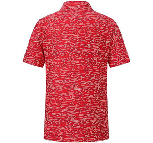 Camisa de Golf para Hombre, Manga Corta, Diseño Personalizado, Impresión Digital, Antiarrugas, Lona de Algodón y Spandex, 180g, Alta Calidad, con Bolsillo - Product Image 2