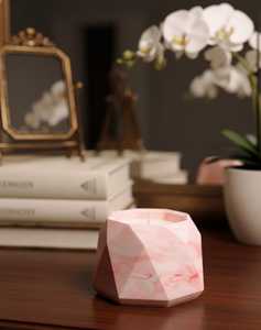 Blue Pyramid Shape Ceramic Jar <b>Candle</b> Scented Luxury <b>Candle</b> Clean Burn Best for Home Decor and Gifting Purpose Diwali <b>gift</b> candl - Product Image 5
