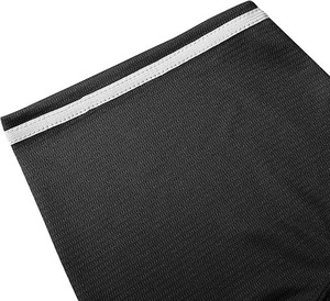 Maillot de baseball uni noir pour homme - Chemise de sport à manches courtes boutonnée avec bordure blanche - Product Image 3