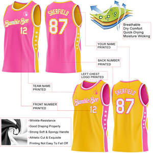 Sublimation Custom Reversible Basketball Jersey Uniform Set Men and Women Breathable Shorts Customized Colors Summer Wear OEM - Product Image 3