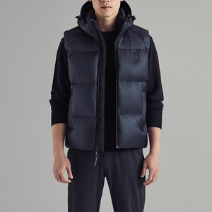 Custom Men's <b>Waterproof</b> Glossy Bubble Puffer Vest Sleeveless Winter Jacket Breathable Lightweight Outdoor <b>Padded</b> Vest - Product Image 1