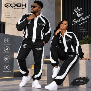 Unisex Winter Windbreaker Track Suit Set Sport <b>Jacket</b> Windproof Lightweight High Quality Custom Logo Workout Solid Nylon High - Product Image 6