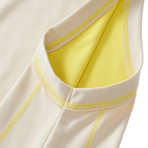 Débardeur Homme Respirant 260 GSM en Mélange Coton Polyester Double Face Couleur Contrastante Teint Uni Sans Manches Style Urbain - Product Image 4