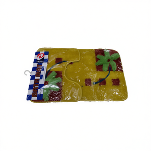 Juego de Alfombras Florales Tradicionales de Dos Piezas, 50x80 cm, de Pelo Corto, de Polipropileno, para Uso Doméstico, ALFOMBRA - Product Image 2