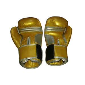 2026 Hot Selling Customized Real Leather Unisex Boxing Gloves High Quality Breathable <b>Hook</b> & Loop Closure Outdoor Sparring Gears - Product Image 5