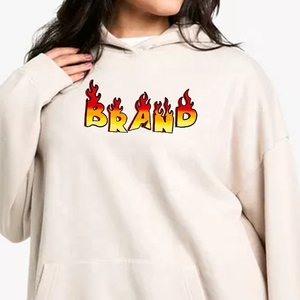 Sudadera con Capucha Extra Grande Unisex de Algodón French Terry con Estampado de Logotipo de Llama, Ropa Casual de Otoño con Diseño de Bolsillo Frontal - Product Image 2