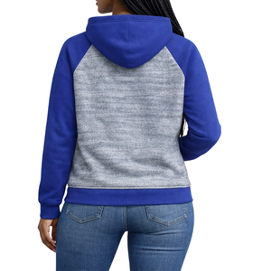 Sweat-shirts personnalisés bicolores en molleton unisexe avec impression de logo, mélange de coton, décontractés, pour les fraternités et les sororités - Product Image 3