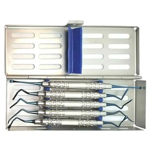 Instrumentos para Relleno de Puente Óseo, Juego de Curetas de Túnel Recubiertas de Titanio para Implantología Vista, 5 Piezas, Raspadores Manuales de Acero Inoxidable, CE - Product Image 2