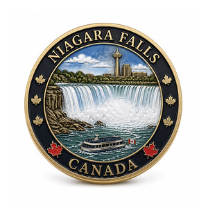 Moneda Conmemorativa Canadiense Personalizada con Esmalte y Logotipo en Relieve 3D para Regalo Turístico - Product Image 4