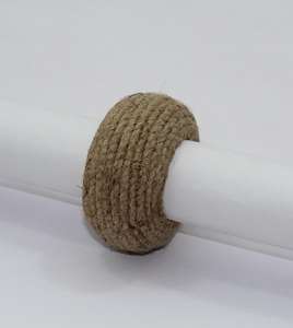 Anillo de Servilleta Ecológico con Tela de Yute, Anillos de Servilleta para Boda, Diseño Clásico, Forma Redonda, Artesanía N S Tomar - Product Image 5