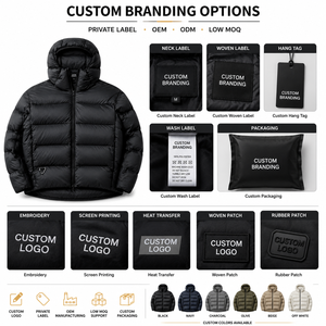 Blouson d'hiver tendance pour homme, écologique, style urbain, à capuche, ultra-léger, isolé, confortable, durable, toutes saisons - Product Image 6