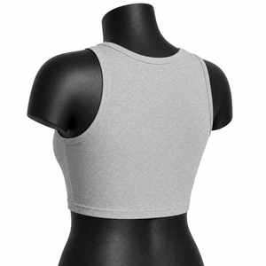 Custom <b>Red</b> Women <b>Crop</b> Tank <b>Top</b> Sleeveless Yoga Gym Fitness Activewear OEM Wholesale Sportswear - Product Image 3