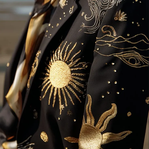 เสื้อเบลเซอร์งานแต่งงานระดับพรีเมียมสำหรับผู้ชาย ประดับคริสตัลและมุกอย่างหรูหรา ปักลายอย่างประณีต เสื้อทักซิโด้ดีไซน์เนอร์สุดหรู แฟชั่นระดับพรีเมียม - Product Image 2
