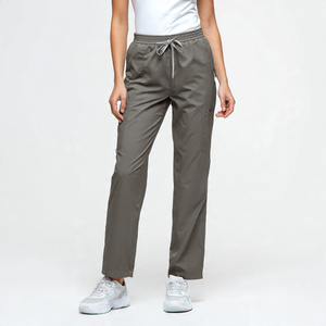 Top Sale Unisex Medical <b>Scrub</b> Jogger Pants Knitted 100% Cotton Breathable Comfortable Custom Logo - Product Image 4