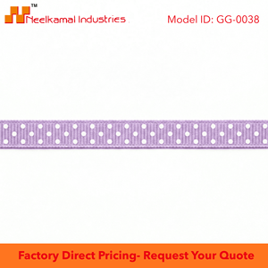 Cinta Grosgrain de 6mm con Puntos Blancos y Lavanda al por Mayor para Recuerdos de Baby Shower, Accesorios para el Cabello, Envoltura Decorativa y Scrapbooking - Product Image 6