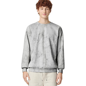 Sweat-shirt d'hiver décontracté pour homme, coupe classique, 100 % coton, uni, avec épaules personnalisables, anti-boulochage, respirant - Product Image 1