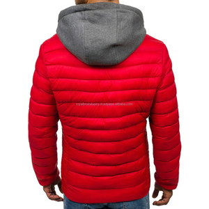 Nouvelle veste d'hiver tricotée imperméable décontracté épais manteaux à capuche Streetwear hommes grande taille veste matelassée - Product Image 5