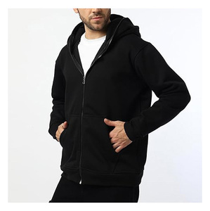 Sweat à capuche zippé intégral élégant avec doublure en polaire douce, empiècements en maille respirante et coupe ajustée pour un confort optimal en termes de chaleur et de style. - Product Image 4