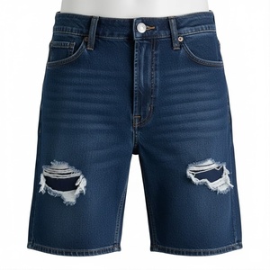 Best Quality Hot <b>Sale</b> Men's Fashion Solid Breathable Denim Shorts Casual High Street Style - Product Image 1