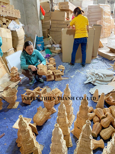Best Selling Handwoven <b>Rattan</b> Pagoda Home Decor Ornament Natural Wicker Decoration OEM Supplier - Product Image 5