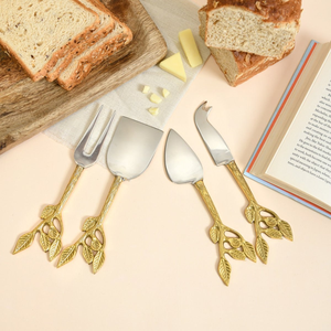 Brass <b>Cheese</b> <b>Sets</b> At Lowest Prices Flatware For Stylish Serving Charcuterie Board Elegant <b>Cheese</b> Cutlery <b>Set</b> - Product Image 3
