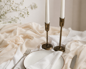 Lovely Modern Taper Aluminium Candlestick Holder Handmade Premium Quality Eco-Friendly Home Decor Wedding Dining <b>Table</b> - Product Image 3