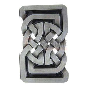 Hebilla de acero de diseño más reciente con logotipo personalizado, forma personalizada y acabado duradero. - Product Image 3