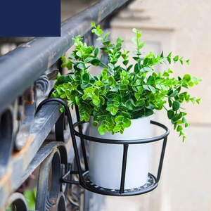 Metal Planter Pot Hanging Pot Iron Flower Pots Hanger <b>For</b> Flower Green Plant <b>Outdoor</b> Indoor <b>Garden</b> Decor Planter Pot Hanger - Product Image 1