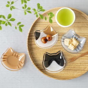 Petite assiette coconeco, fabriquée au Japon, adorable assiette en forme de chat, verre soda, maison, bureau, café, pause thé - Product Image 5
