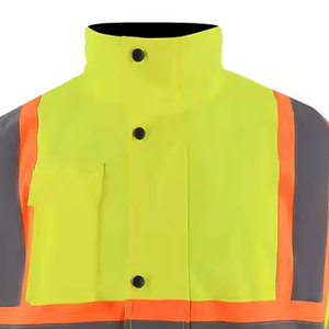 Chaquetas de Seguridad Reflectantes de Alta Visibilidad para Hombre, Chaqueta de Trabajo de Alta Visibilidad Bicolor para Hombre - Product Image 4