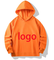 Özel Logo 350GSM Pamuklu Polar Düz Kesim Normal Kışlık Unisex Spor Kapüşonlu Sweatshirtler Günlük Düz Özelleştirilebilir Yapay Elmaslı Çevre Dostu