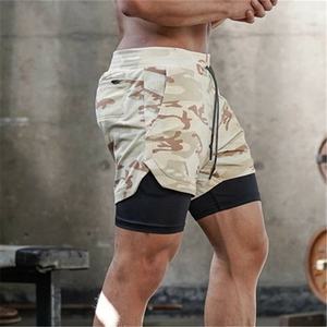 Pantalones Cortos Deportivos Casuales para Hombre 2 en 1 de Secado Rápido, con Bolsillos, Lazo para Toalla, Cintura Alta Elástica y Diseño Ecológico - Product Image 3