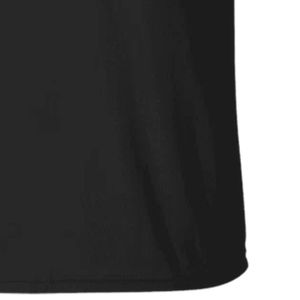 T-shirt brodé pour femme, noir, manches courtes, col rond, décontracté, avec emblème circulaire rose et vert sur la poitrine, haut en coton pour femme - Product Image 4