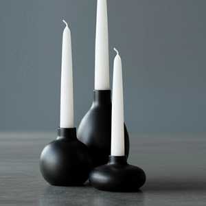 Curio Craft Handmade Wooden <b>Tapered</b> Candlestick Holder Set with Embossing Printing for Home & Wedding Decor - Product Image 3