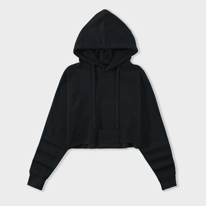 Sudadera corta para mujer de tela suave premium con ajuste relajado y cálida, perfecta para días activos. - Product Image 3