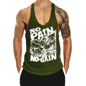 Camiseta Deportiva Personalizada para Hombre, Transpirable, Ecológica, de Spandex/Algodón, Tejida, con Parches, Casual, de Secado Rápido, Cuello Redondo, Sin Mangas, para Gimnasio - Product Image 6