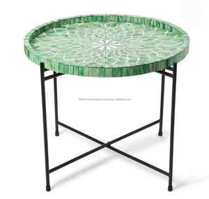 Best Quality Ethically Sourced Bone Inlay Wood Rectangle Side <b>Table</b> Cum <b>Stool</b> Convertible Modern Farmhouse Customized Color - Product Image 6
