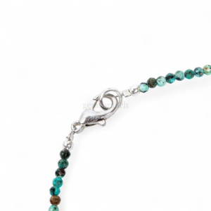 Natural Green African Turquoise Beaded <b>Bracelet</b> Garnet Micro Faceted Round Gemstone <b>Bracelet</b> For Women Healing Crystal Jewelry - Product Image 2