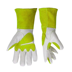 Nouveauté : Gants de soudage TIG/MIG en cuir de vache résistant à la chaleur, doublure en Kevlar, pour four, grill, cheminée, soudeur - Product Image 2