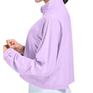 Women's Slim Fit Gym Fitness <b>Workout</b> Cropped Tops Long Sleeve Yoga Coat Zipper Design Sports Wear Running Yoga <b>Jacket</b> for Women - Product Image 6