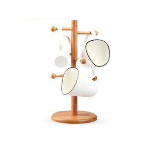 High Arrival Wooden Mug <b>Tree</b> <b>Stand</b> Rustic Artistic Handcrafted Minimalist Modern Kitchen Dining Home Office Organize - Product Image 3