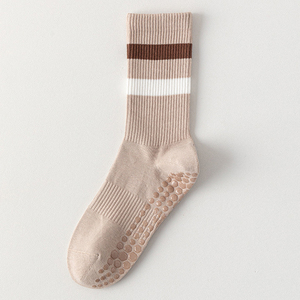 Indoor Fitness Pilates Yoga <b>Grip</b> Crew <b>Socks</b> Eco-Friendly Anti-Slip Solid Youth ODM for Women Daily Life - Product Image 5