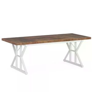 Tavolo da Pranzo in Legno da 180 cm per 6 Persone, Stile Rustico per Cucina - Product Image 3