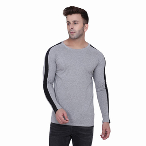Camiseta Básica de Manga Larga para Hombre OEM, Camiseta Casual con Cuello Redondo y Estampado Personalizado, Camiseta de Corte Regular, Camiseta para Gimnasio - Product Image 1