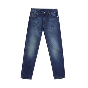 Men's Slim Fit Denim <b>Jeans</b> Medium Blue Wash Cotton Stretch Casual Trousers For Daily Wear Modern Fashion Bottoms - Product Image 3
