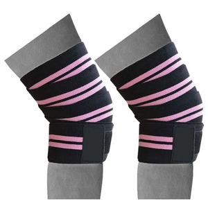 Vendas de Rodilla Transpirables Hechas a Medida con Cierre de Gancho y Bucle Antideslizante para Levantamiento de Pesas, Entrenamiento, Fisicoculturismo, Gimnasio y Fitness - Product Image 2