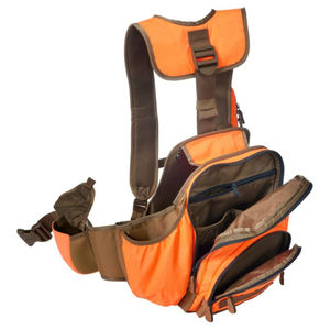 Gilet de chasse orange vif avec poches pour gibier de montagne, maille respirante, poches cargo, sac à dos tactique hybride, vente en gros - Product Image 3