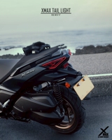 Luz Trasera LED Roja de Alta Calidad XMAX V2 con Pantalla, 2 Lentes, Garantía de 12 Meses, Fabricada en Taiwán, Sistema de Iluminación para Motocicletas
