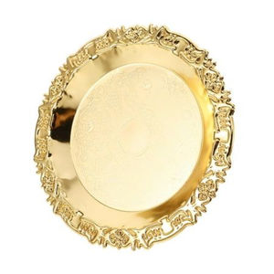 Bandeja Rectangular Plateada de Primera Calidad, Ecológica, con Grabado Ornamental Perforado, Decoración Vintage para el Hogar - Product Image 3